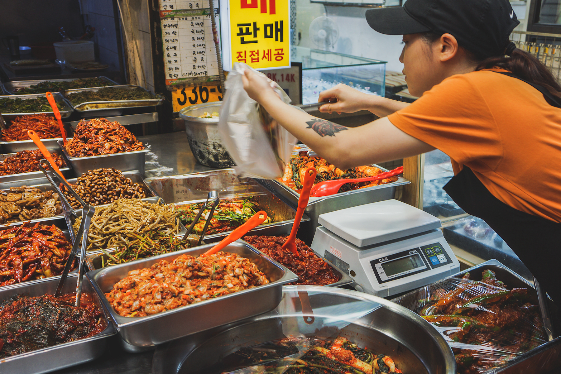 Travel Photo Album - Korean Food Markets