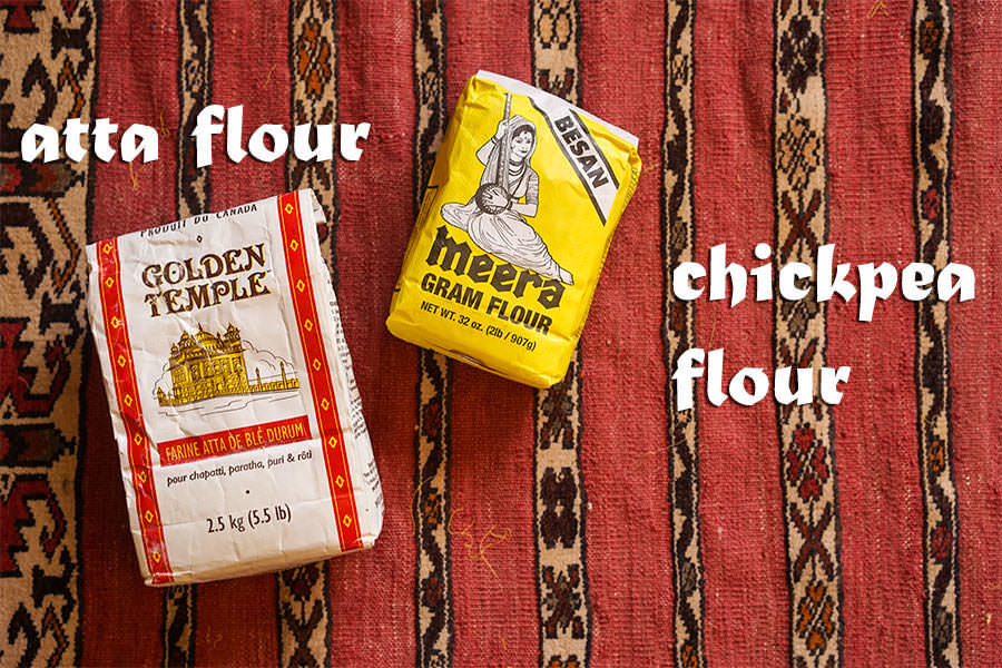 Chickpea Flour And Atta Flour