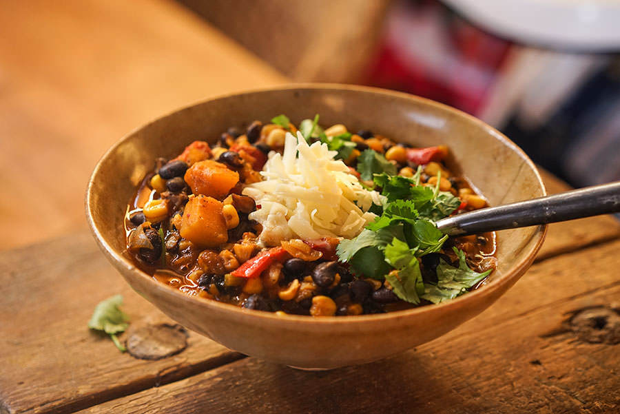 Three Sisters Vegetarian Chili