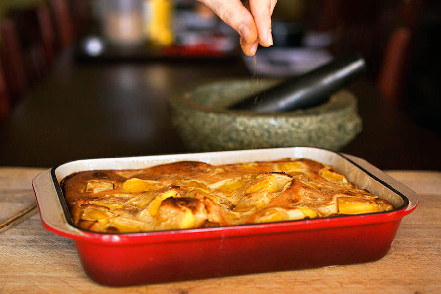 Coconut Milk & Mango Clafoutis