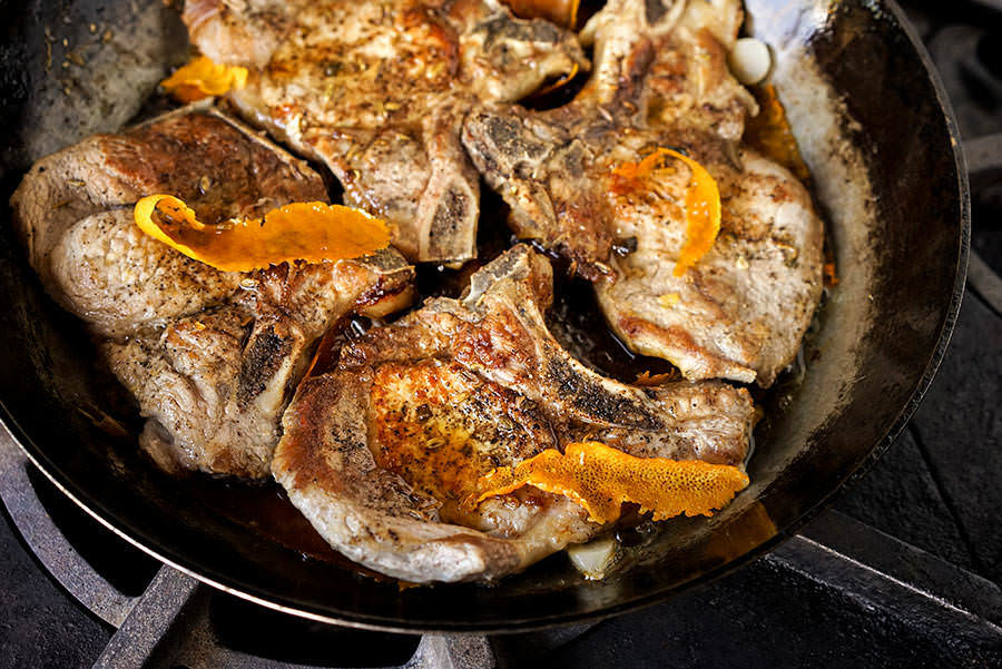 Pork chops with Fennel and Sage