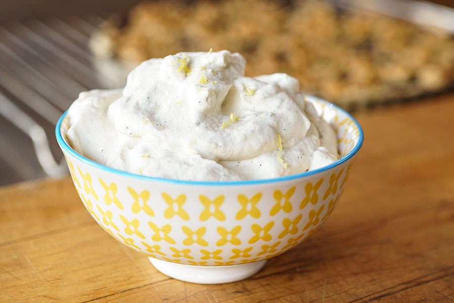 Lemon Vanilla Whipped Cream