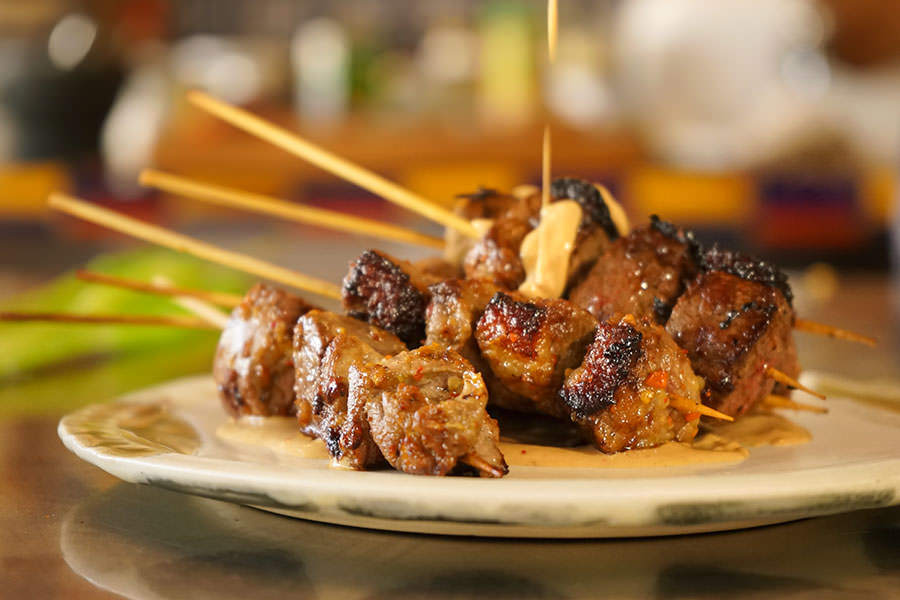 Duck Satay with Balinese spices