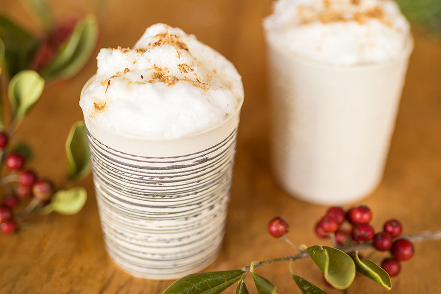 Eggnog With Maple Syrup And Gingerbread Spices