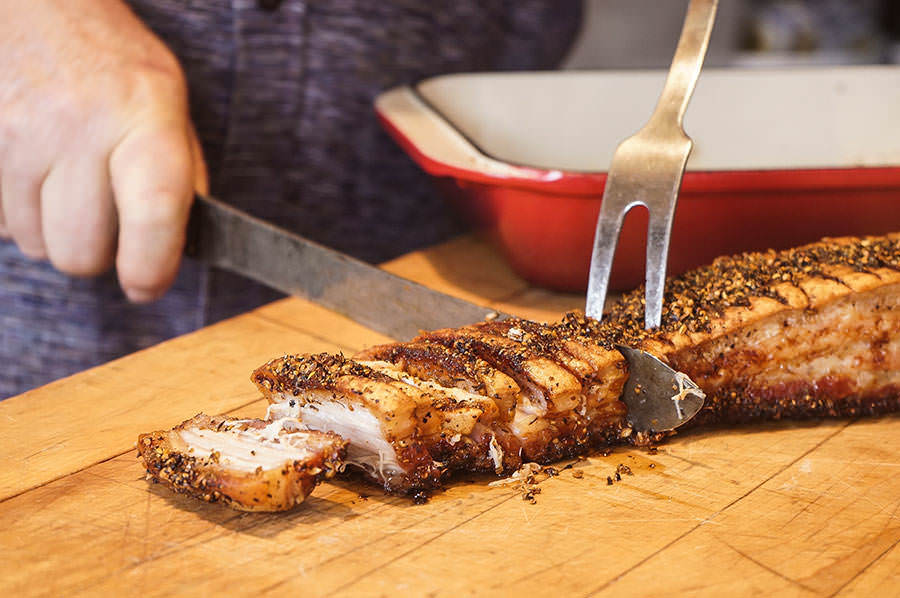 Classic rub-roasted pork belly