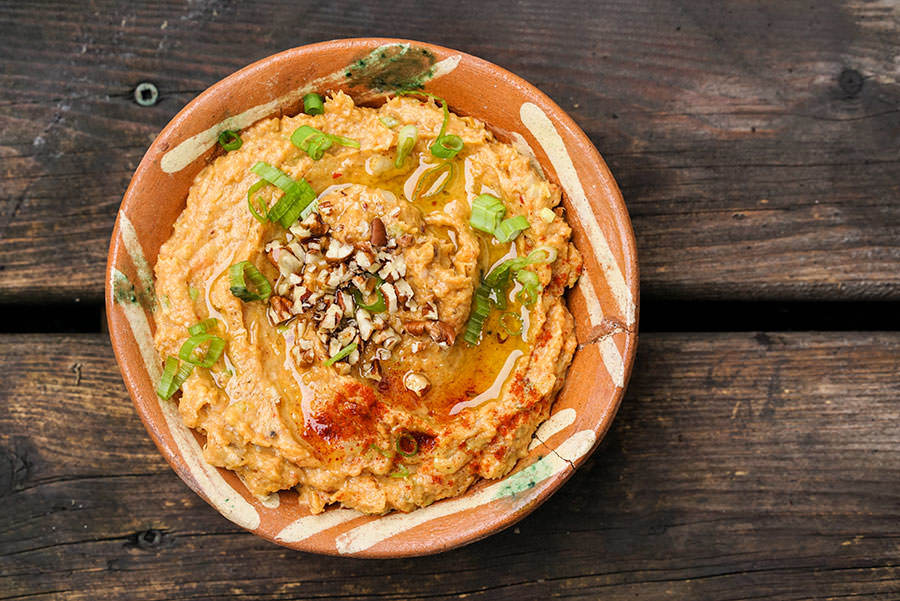 Sweet Potato and Pecan Hummus