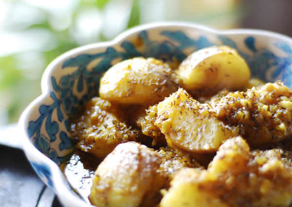 Kashmiri-style braised white turnips