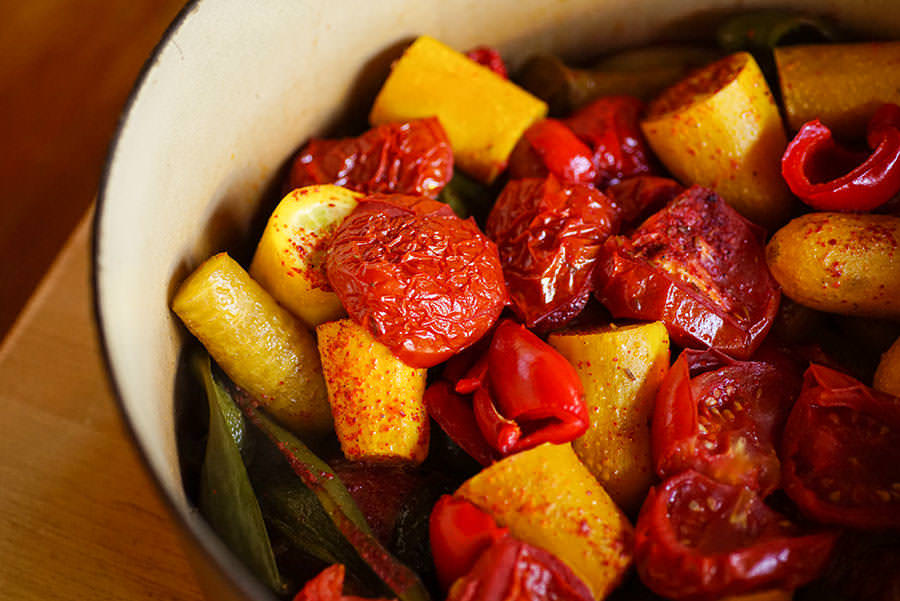 Vegetarian Tajine - Moroccan Braised Vegetables