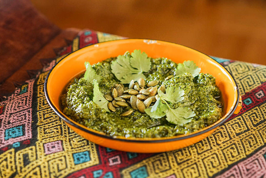 Mexican-style pesto