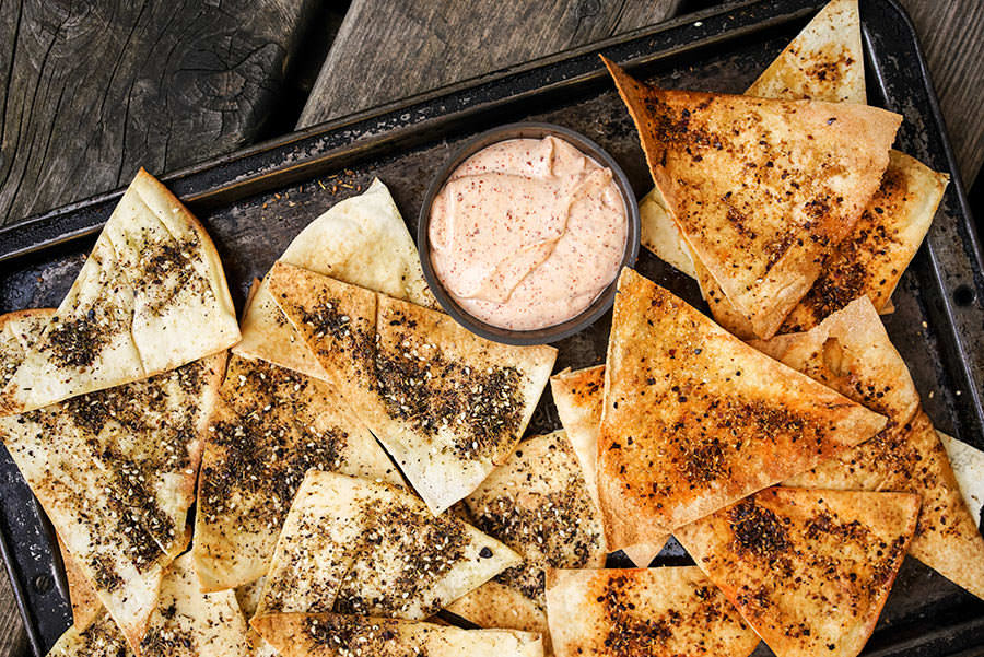 Spiced Pita Toasts