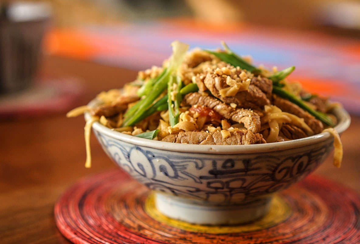 Pork And Peanut Chow Mein