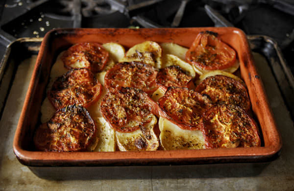 Potato and Tomato Gratin