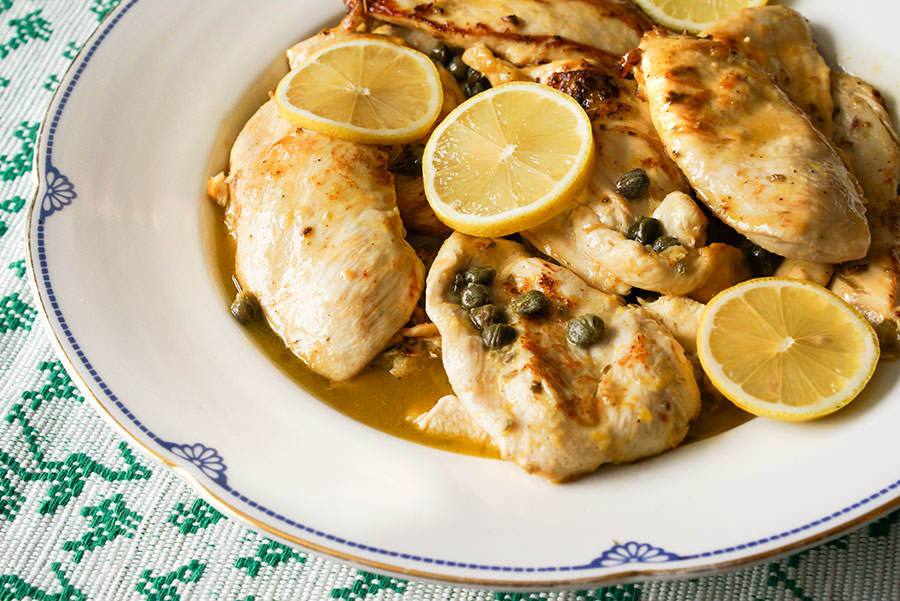 Poulet Au Citron Et Au Mastic