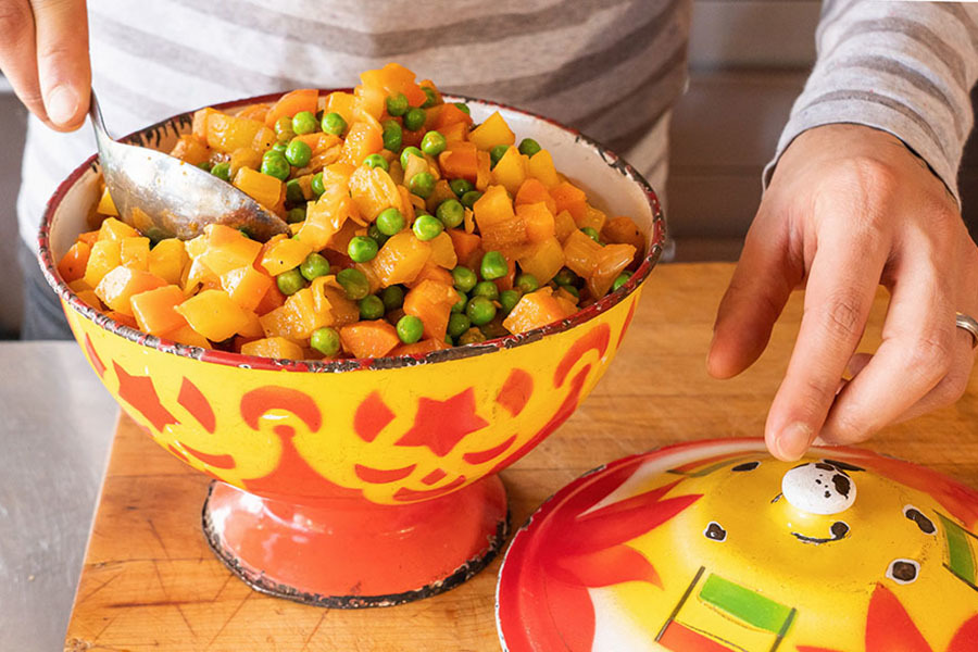 Confited carrot salad