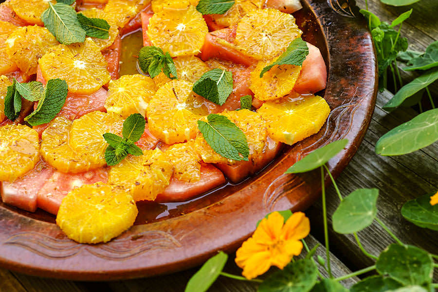 Watermelon and Orange Salad