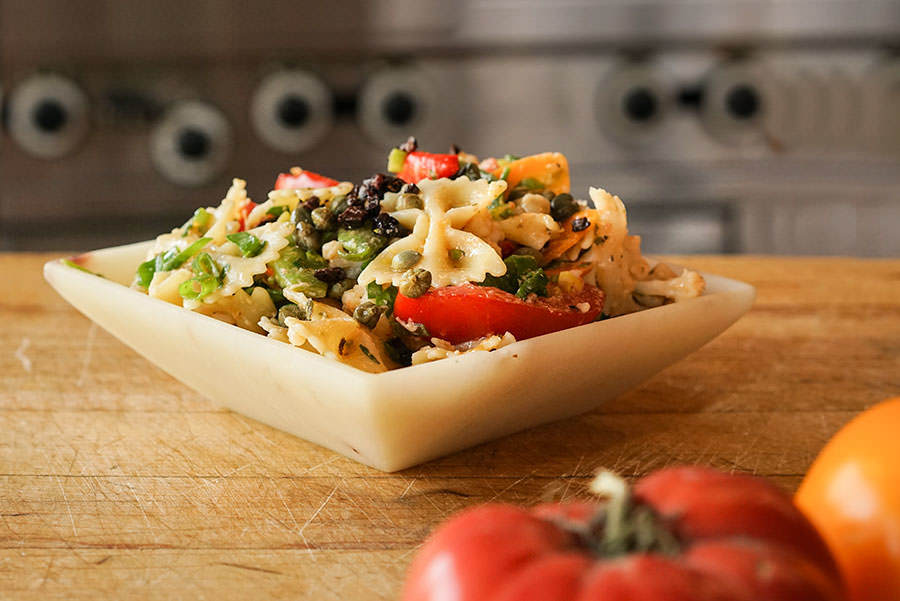 Pasta Salad with vegetables and Parmesan dressing