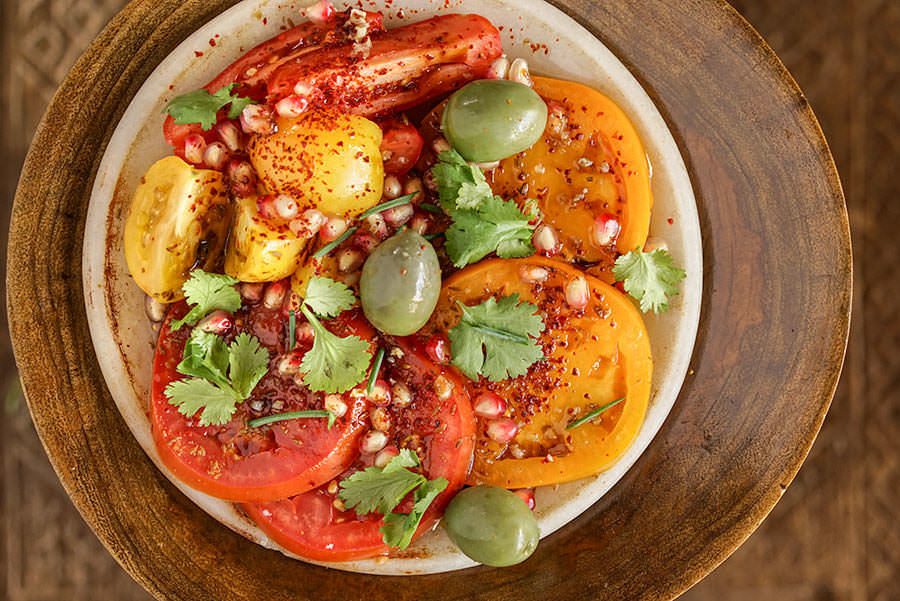 Tomato and Pomegranate Salad