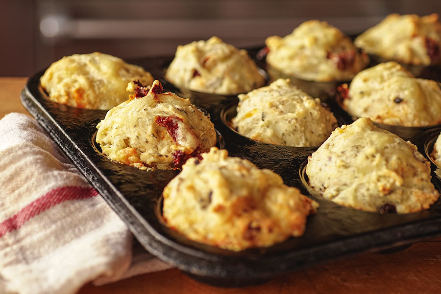 Savory Olive And Dried Tomato Muffins