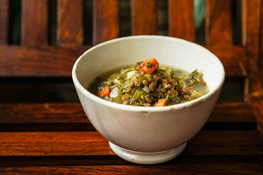 Vegetable Soup with Lentils
