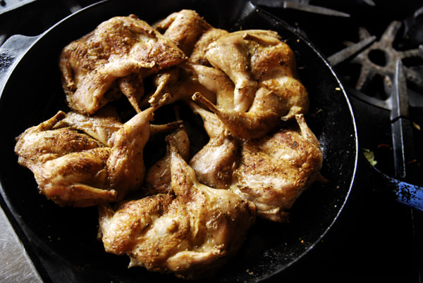 Spiced Salt Grilled Quails