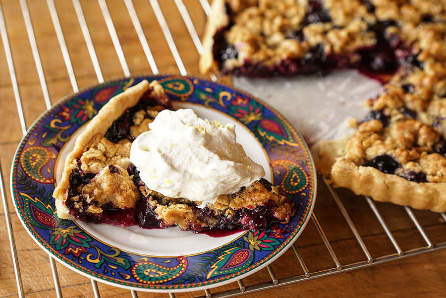 Blueberry Cardamom Pie