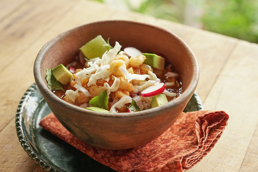 Vegetarian Pozole Rojo