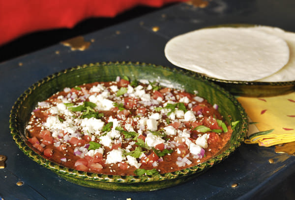 Bean dip with Pasilla de Oaxaca