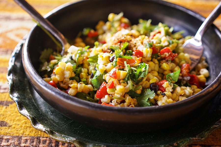 Corn salad with Merken