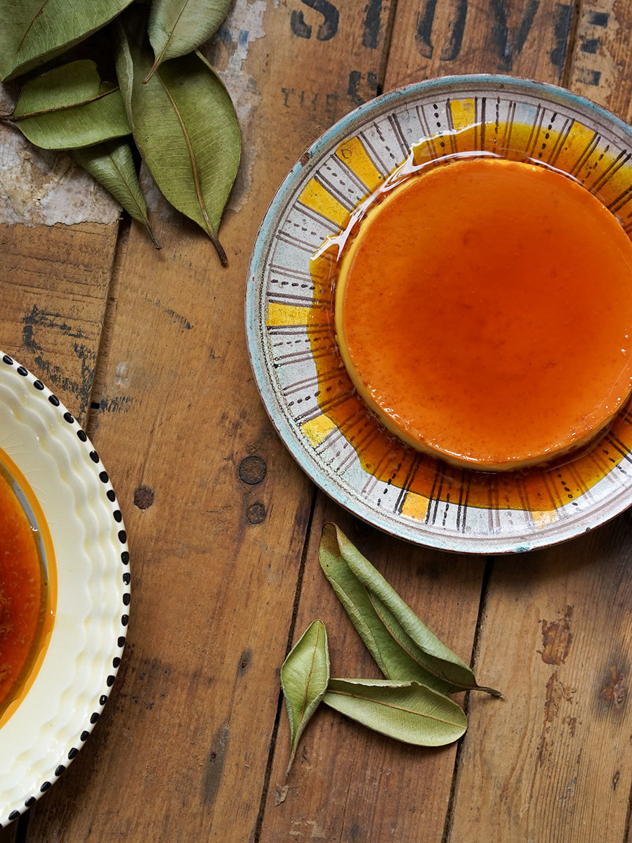 Lemon and West-Indian Bay leaf crème caramel