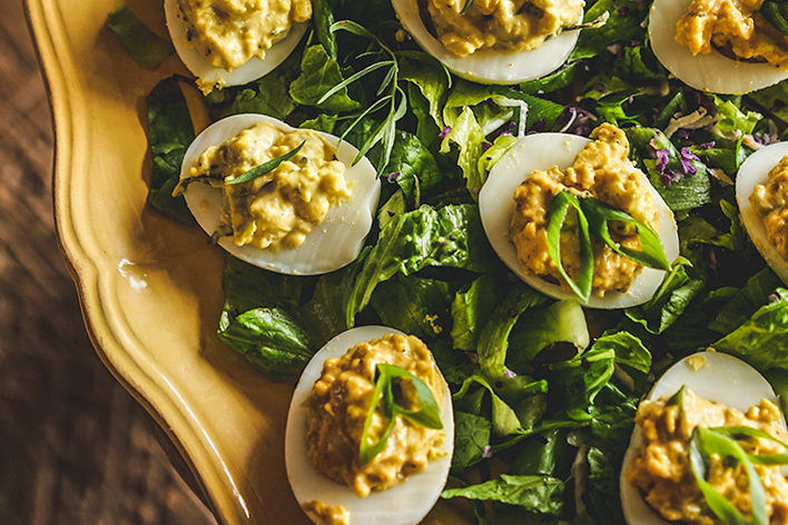 Deviled Eggs East Coast