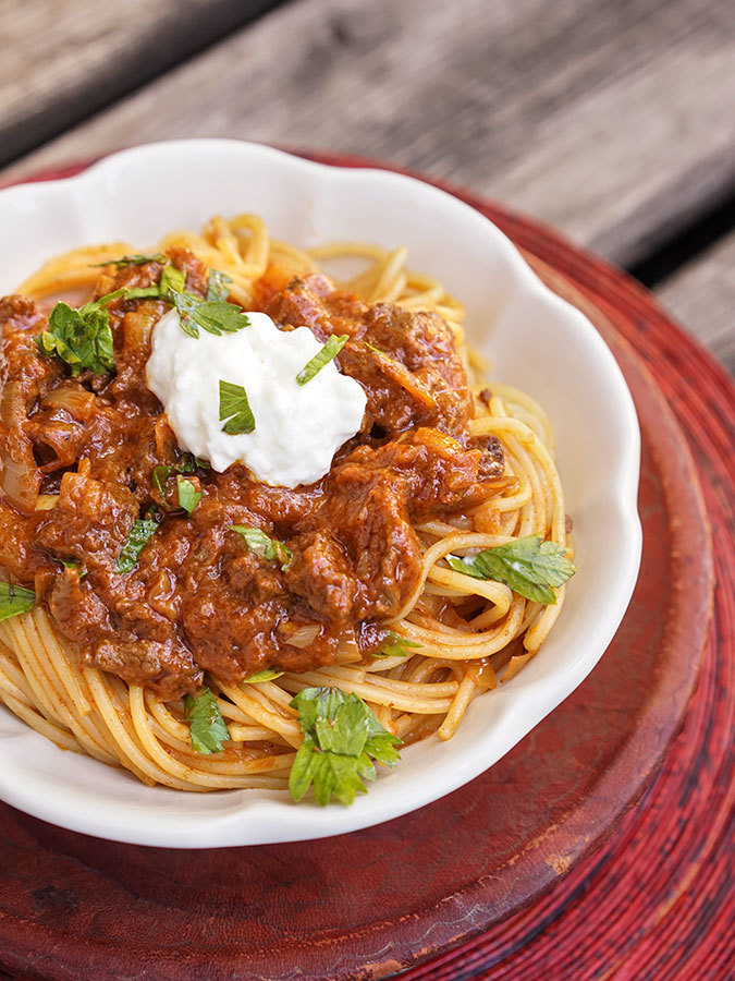 Ethiopian Beef Spaghetti