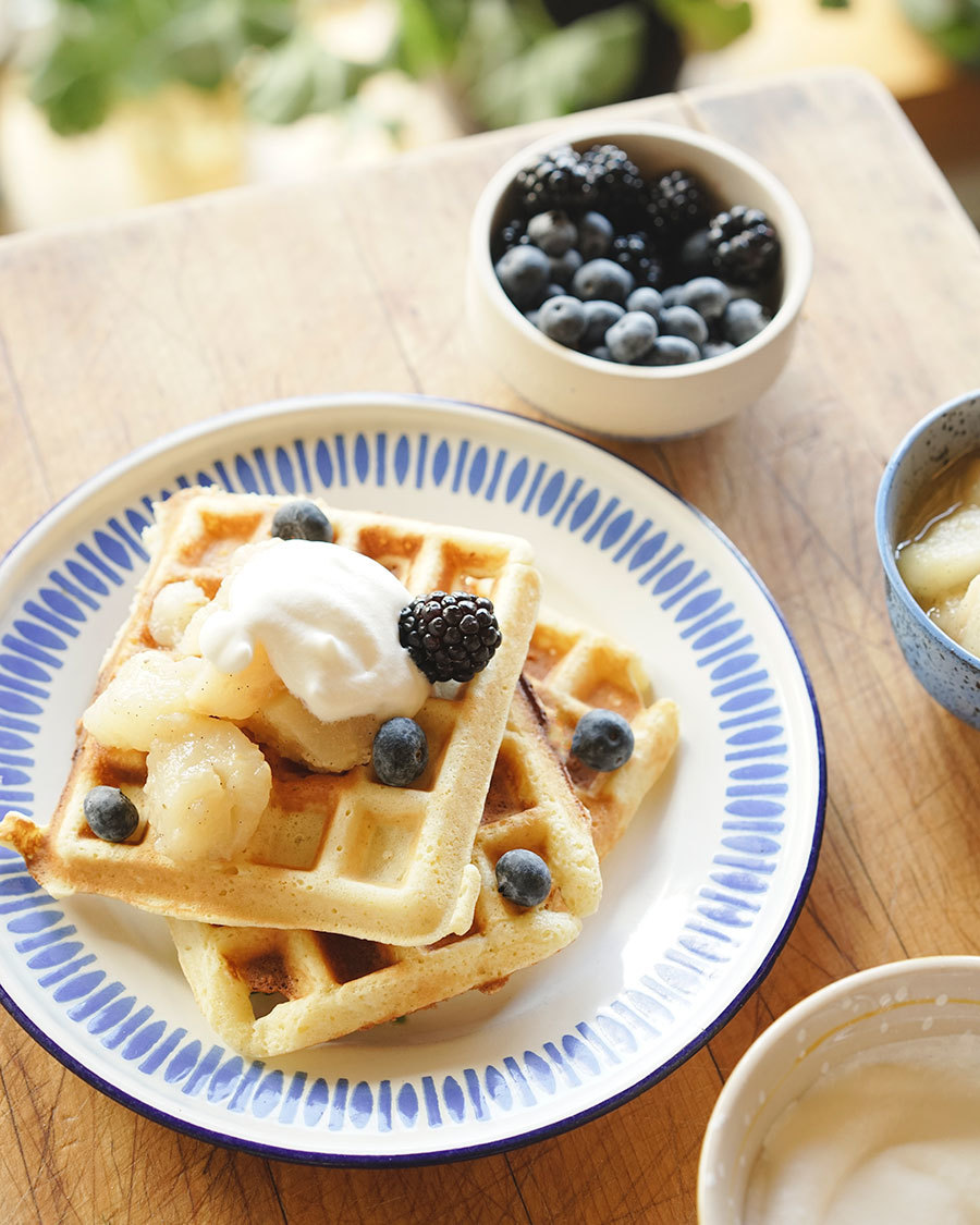 Norwegian Cardamom Waffles 