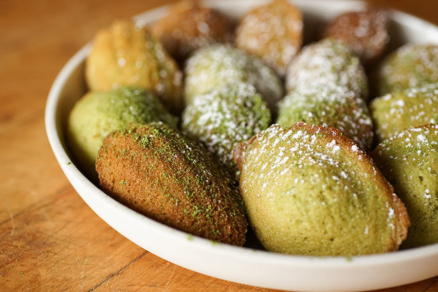 Matcha madeleines