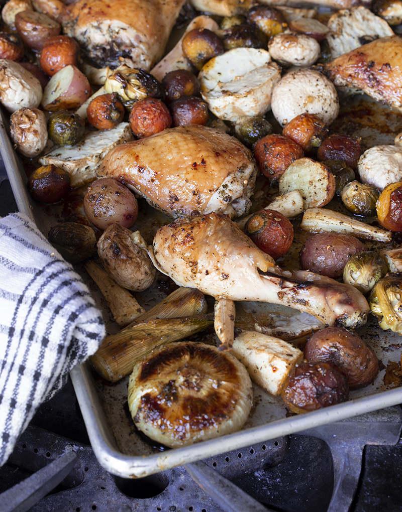 Sheet pan nordic chicken and vegetables