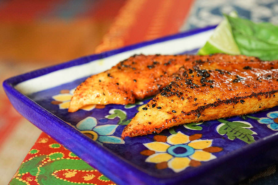 Indian Blackened fish