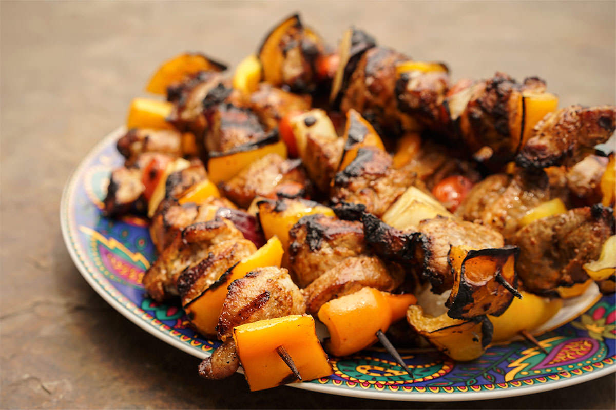 BBQ Pork Brochettes