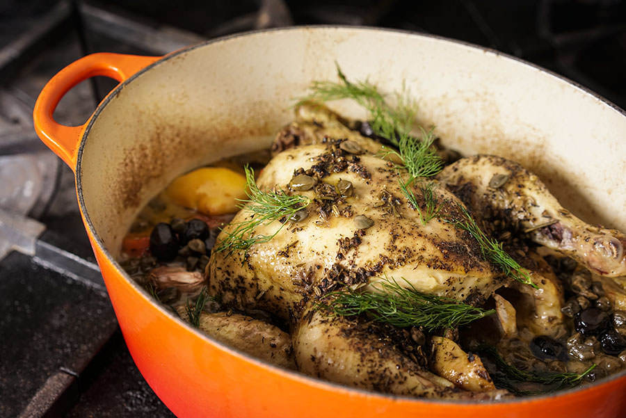 Chicken with fennel