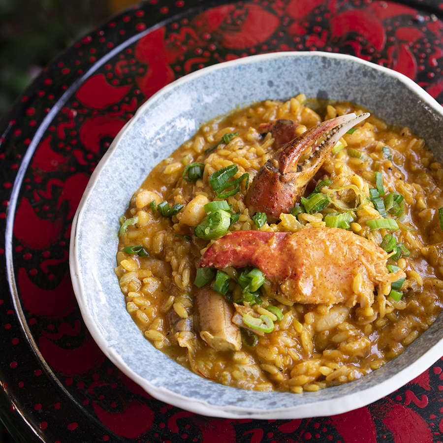 Acadian seafood risotto