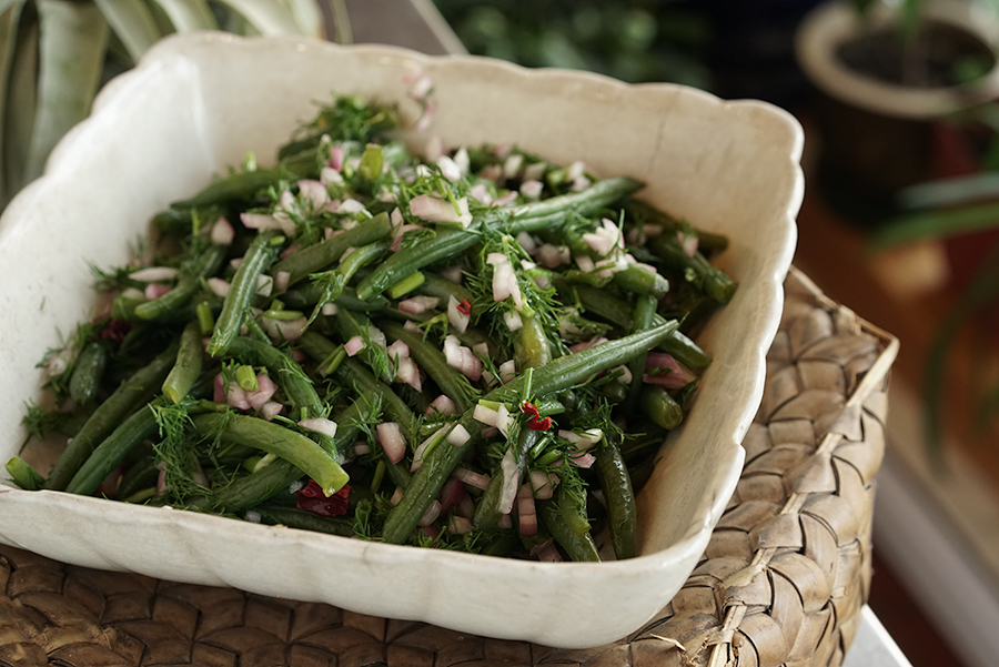 Georgian green bean salad