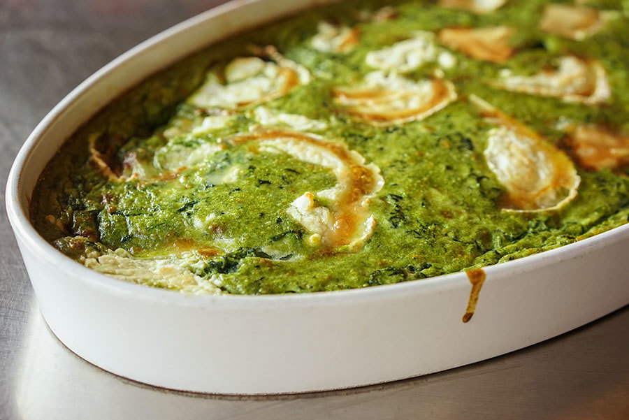 Sformato di spinaci – Italian flan with spinach and goat cheese