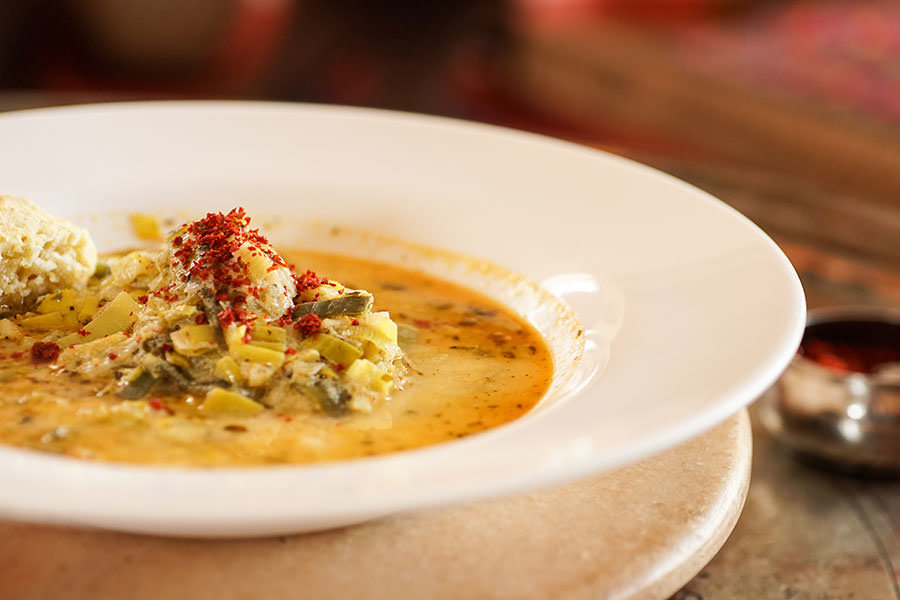 Leek, Yogurt & Mint Soup