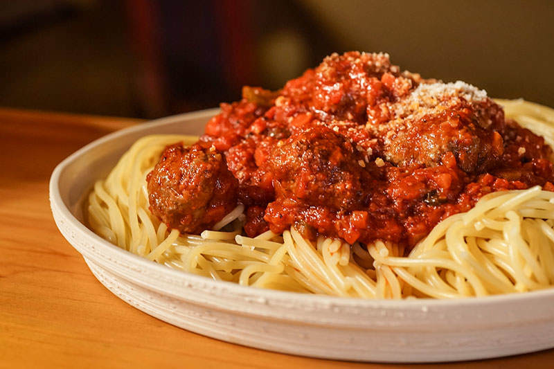 Berbere Spaghetti and Meatballs