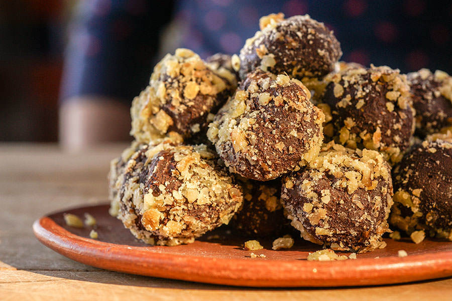 Chocolate truffles with Oaxaca spices
